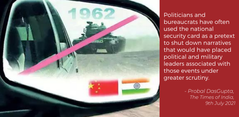 The MoD announcement that war records will be declassified after every 25 years has evoked mixed reactions Probal DasGupta India China